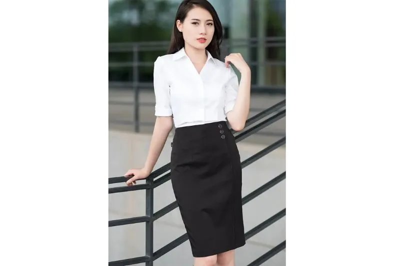 Áo sơ mi tay lỡ cổ vuông