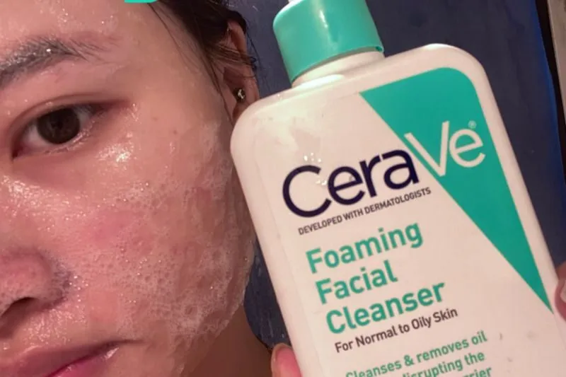 Các bước chăm sóc da dầu mụn toàn diện cùng sữa rửa mặt Cerave