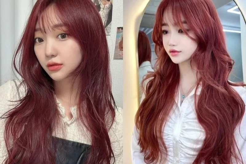 Màu đỏ nâu - Sự quyến rũ không cần tẩy tóc