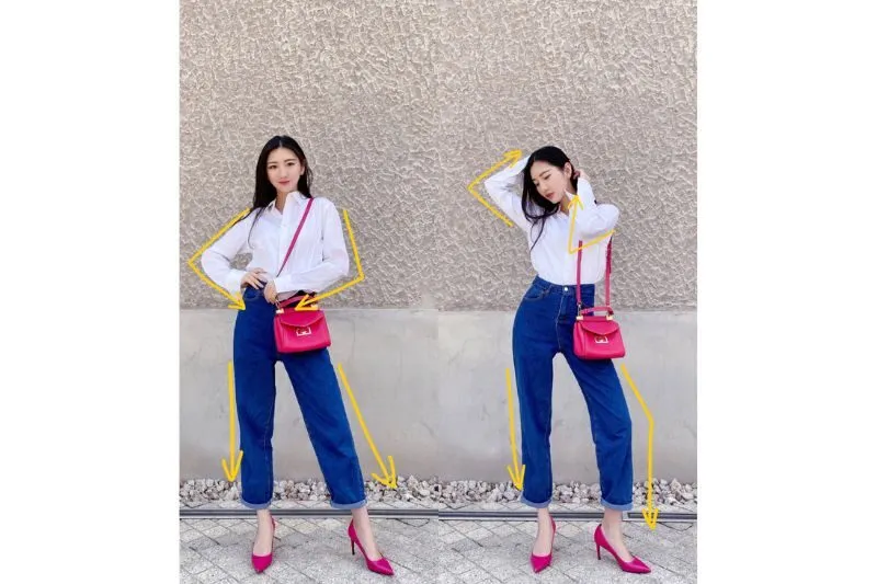 Tạo dáng chụp ảnh cùng phụ kiện