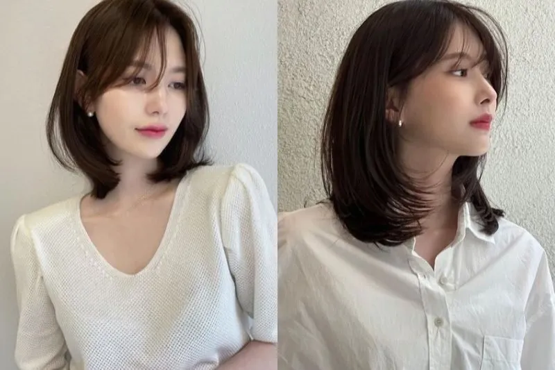 Tóc ngắn mái dài