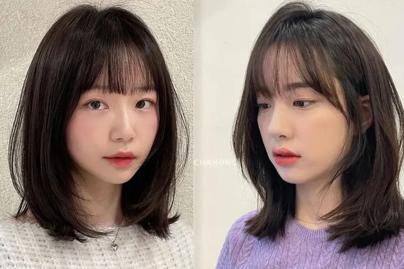 Tóc ngắn mái thưa